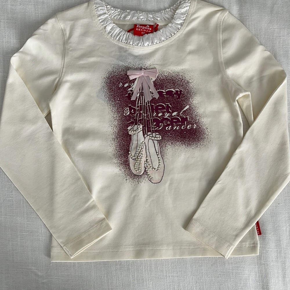 $11 bundle NWT Pampolina Reload cream Ballerina shirt - size 4t
